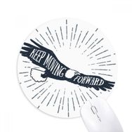 Dıythinker Antik Mısır Kartalı Dekoratif Desen Baskılı Yuvarlak Kaymaz Kauçuk Mouse Pad