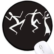 Dıythinker Antik Mısır Soyut Dekoratif Desen Yuvarlak Kaymaz Mouse Pad