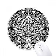 Dıythinker Antik Mısır Soyut Desen Sanat Silüeti Baskılı Yuvarlak Kaymaz Kauçuk Mouse Pad