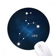 Dıythinker Aslan Burç Baskılı Yuvarlak Kaymaz Kauçuk Mouse Pad