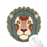 Dıythinker Aslan Burç Sembolü Baskılı Yuvarlak Kaymaz Kauçuk Mouse Pad