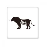Dıythinker Aslan Siyah ve Beyaz Hayvan 15x15 cm Seramik Karo