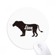 Dıythinker Aslan Siyah ve Beyaz Hayvan Baskılı Yuvarlak Kaymaz Kauçuk Mouse Pad