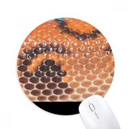 Dıythinker Atıştırmalık Deri Soyut Tasarım Baskılı Yuvarlak Kaymaz Kauçuk Mouse Pad