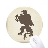 Dıythinker Avrupa Hayvanları Ulusal Amblem Çita Baskılı Yuvarlak Kaymaz Kauçuk Mouse Pad