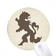 Dıythinker Avrupa Hayvanları Ulusal Amblem Kartal Baskılı Yuvarlak Kaymaz Kauçuk Mouse Pad