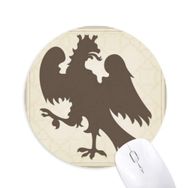 Dıythinker Avrupa Hayvanları Ulusal Amblem Soar Kartal Baskılı Yuvarlak Kaymaz Kauçuk Mouse Pad