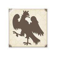Dıythinker Avrupa Hayvanları Ulusal Amblem Uçurma Kartal 20x20 cm Seramik Karo