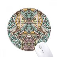Dıythinker Avrupa Rococo Stil Çizgiler Desenli Baskılı Yuvarlak Kaymaz Kauçuk Mouse Pad