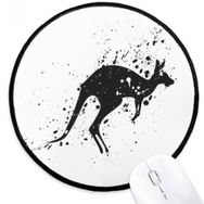 Dıythinker Avustralya Koala Kanguru Siluet Illüstrasyon Yuvarlak Kaymaz Mouse Pad