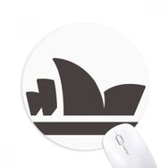 Dıythinker Avustralya Şehir Simgesi Sidney Opera Binası Baskılı Yuvarlak Kaymaz Kauçuk Mouse Pad