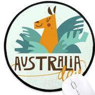 Dıythinker Avustralya Sydney Opera Binası ve Zürafa Yuvarlak Kaymaz Mouse Pad