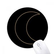 Dıythinker Ay Sembolü Totem Desenli Baskılı Yuvarlak Kaymaz Kauçuk Mouse Pad