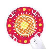 Dıythinker Ayçiçeği Meksika Totems Antik Uygarlık Baskılı Yuvarlak Kaymaz Kauçuk Mouse Pad