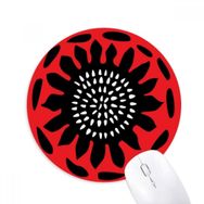 Dıythinker Ayçiçeği Silüeti Meksika Totemleri Kutlamak Baskılı Yuvarlak Kaymaz Kauçuk Mouse Pad