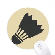 Dıythinker Badminton Spor Basit Geometri Desenli Baskılı Yuvarlak Kaymaz Kauçuk Mouse Pad