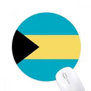 Dıythinker Bahamalar Ulusal Bayrağı Kuzey Amerika Ülke Baskılı Yuvarlak Kaymaz Kauçuk Mouse Pad