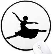 Dıythinker Bale Atlama Performansı Dansçı Yuvarlak Kaymaz Mouse Pad