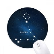 Dıythinker Balık Burcu Baskılı Yuvarlak Kaymaz Kauçuk Mouse Pad