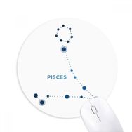 Dıythinker Balık Burcu Burcu Baskılı Yuvarlak Kaymaz Kauçuk Mouse Pad