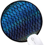 Dıythinker Balık Mavi Gizem Büyüt Yuvarlak Kaymaz Mouse Pad