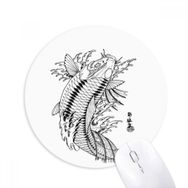 Dıythinker Balık Oynama Yüzme Deniz Seaw Baskılı Yuvarlak Kaymaz Kauçuk Mouse Pad