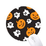 Dıythinker Balkabağı Cadılar Bayramı Hayalet Baskılı Yuvarlak Kaymaz Kauçuk Mouse Pad