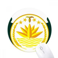 Dıythinker Bangladeş Ulusal Amblem Ülke Baskılı Yuvarlak Kaymaz Kauçuk Mouse Pad