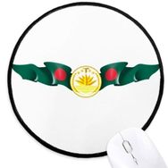 Dıythinker Bangladeş Ulusal Amblem Ülke Yuvarlak Kaymaz Mouse Pad