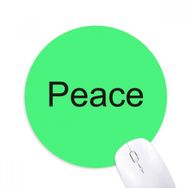 Dıythinker Barış Kelime İlham Verici Sözler Baskılı Yuvarlak Kaymaz Kauçuk Mouse Pad