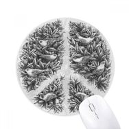 Dıythinker Barış Sembolü Savaş Önleyici Desen Baskılı Yuvarlak Kaymaz Kauçuk Mouse Pad