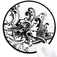 Dıythinker Barok Sanat Dekorasyon Modern Desen Yuvarlak Kaymaz Mouse Pad