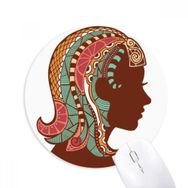 Dıythinker Başak Burç Sembolü Baskılı Yuvarlak Kaymaz Kauçuk Mouse Pad