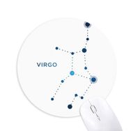 Dıythinker Başak Burcu Burcu Baskılı Yuvarlak Kaymaz Kauçuk Mouse Pad