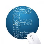 Dıythinker Basit Çalışma Beyin fırtınası Veri Eğri İllüstrasyon Baskılı Yuvarlak Kaymaz Kauçuk Mouse Pad