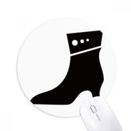 Dıythinker Basit Grafik Yüksek Topuklu Siyah Siluet Baskılı Yuvarlak Kaymaz Kauçuk Mouse Pad