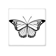 Dıythinker Basit Siyah Kelebek Numune Seramik 10x10 cm Seramik Karo