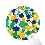 Dıythinker Baskı Brezilya Kültürel Element Baskılı Yuvarlak Kaymaz Kauçuk Mouse Pad