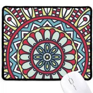 Dıythinker Baskı Tekrarlama Bezi Kırmızı Mavi Renkli Sanat Kaymaz Mouse Pad