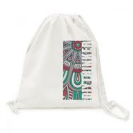 Dıythinker Baskı Tekrarlama Kumaş Renkli Petal Art Kanvas İpli Sırt Çantası