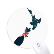 Dıythinker Bayrak Adası Ülke Haritası Yeni Zelanda Baskılı Yuvarlak Kaymaz Kauçuk Mouse Pad