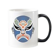 Dıythinker BColorful Xiangjianghui Sanat Çin Geleneksel Kültür İllüstrasyon Desen Değiştiren Isıya Duyarlı Değişen Renk Kupa