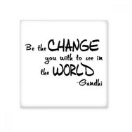 Dıythinker Be Change Dünyaya Bakın Alıntı 15x15 cm Seramik Karo