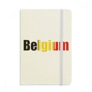 Dıythinker Belçika Ülke Bayrağı İsim Kumaş Sert Kapak A5 Defter