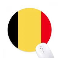 Dıythinker Belçika Ulusal Bayrağı Avrupa Ülke Baskılı Yuvarlak Kaymaz Kauçuk Mouse Pad