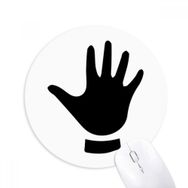 Dıythinker Beş Jest Silüeti Desenli Baskılı Yuvarlak Kaymaz Kauçuk Mouse Pad