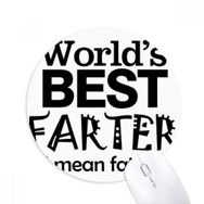 Dıythinker Best Father Babalar Günü Baskılı Yuvarlak Kaymaz Kauçuk Mouse Pad