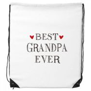Dıythinker Best Grandpa Ever Alıntı Kalp İpli Sırt Çantası