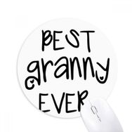 Dıythinker Best Granny Ever arı Aile Korusun Baskılı Yuvarlak Kaymaz Kauçuk Mouse Pad