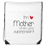 Dıythinker Best Mom I'm A Mother What's Your Superpower İpli Sırt Çantası